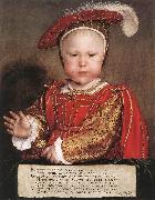 HOLBEIN, Hans the Younger Portrait of Edward, Prince of Wales sg oil painting on canvas